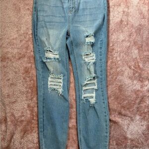 Cello Distressed Blue Women's Jeans, sz15, NWT